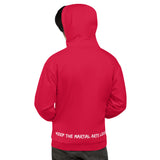 Blood Red Hoodie (White logo)