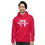 Blood Red Hoodie (White logo)