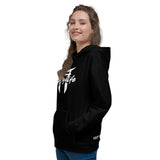 All Black Hoodie (White Logo)